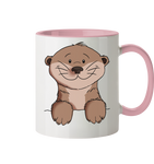 Tasse - Otter - Zweifarbig - Schweinchen's Shop - Tassen - Altrosa / 330ml