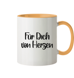 Tasse - "Für Dich" - Christmas - Schweinchen's Shop - Trinkgefäße - Goldgelb / 330ml