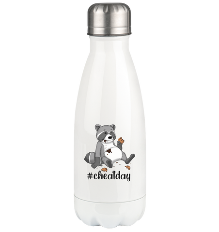#cheatday - Thermoflasche 350ml - Schweinchen's Shop - Trinkgefäße - White / 350ml