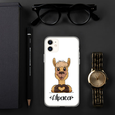 iPhone-Hülle - "Herz Alpaca" - Schweinchen's Shop - iPhone 11