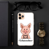 iPhone-Hülle - "Herz Schweinchen" - Schweinchen's Shop - iPhone 11 Pro Max