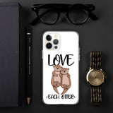 iPhone-Hülle - "Love Each Otter" - Schweinchen's Shop - iPhone 12 Pro Max