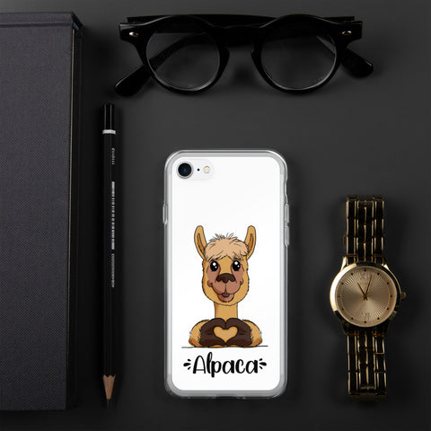 iPhone-Hülle - "Herz Alpaca" - Schweinchen's Shop - iPhone 7/8