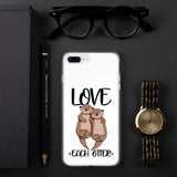 iPhone-Hülle - "Love Each Otter" - Schweinchen's Shop - iPhone 7 Plus/8 Plus