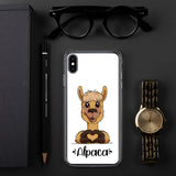 iPhone-Hülle - "Herz Alpaca" - Schweinchen's Shop - iPhone XS Max