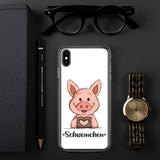 iPhone-Hülle - "Herz Schweinchen" - Schweinchen's Shop - iPhone XS Max
