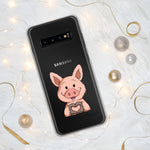 Samsung-Handyhülle - "Herz Schweinchen" - Schweinchen's Shop - Samsung Galaxy S10+
