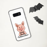 Samsung-Handyhülle - "Herz Schweinchen" - Weiß - Schweinchen's Shop -