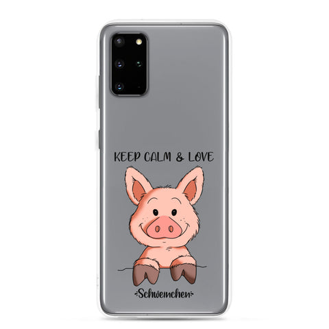 Samsung-Handyhülle - "Keep Calm" - Schweinchen's Shop - Samsung Galaxy S20 Plus