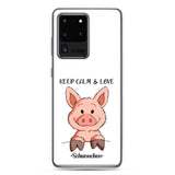 Samsung-Handyhülle - "Keep Calm" - weiß - Schweinchen's Shop - Samsung Galaxy S20 Ultra