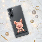 Samsung-Handyhülle - "Herz Schweinchen" - Schweinchen's Shop - Samsung Galaxy S21