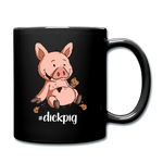 Tasse - "DickPig" - Black Edition - Schweinchen's Shop - Tasse einfarbig - Schwarz