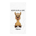 Handtuch - "Keep Calm Alpaca" - Schweinchen's Shop - Default Title